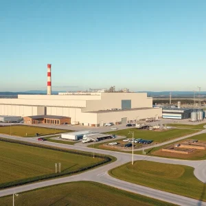 Rendering of Chobani's new production facility in Rome, NY