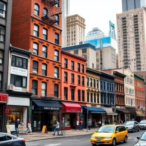 New York City skyline featuring nonprofit buildings, representing challenges faced by the sector.