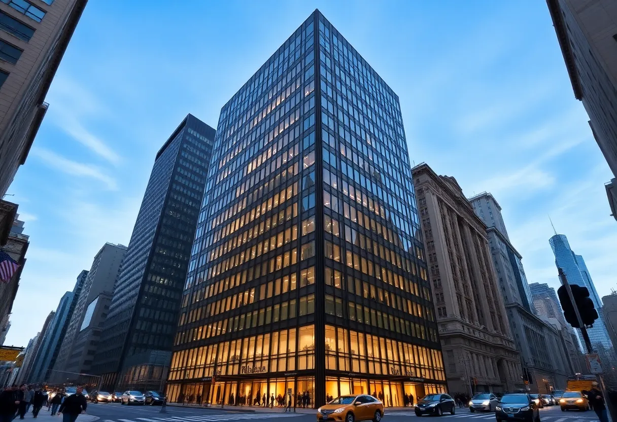 Office building at 522 Fifth Avenue in New York