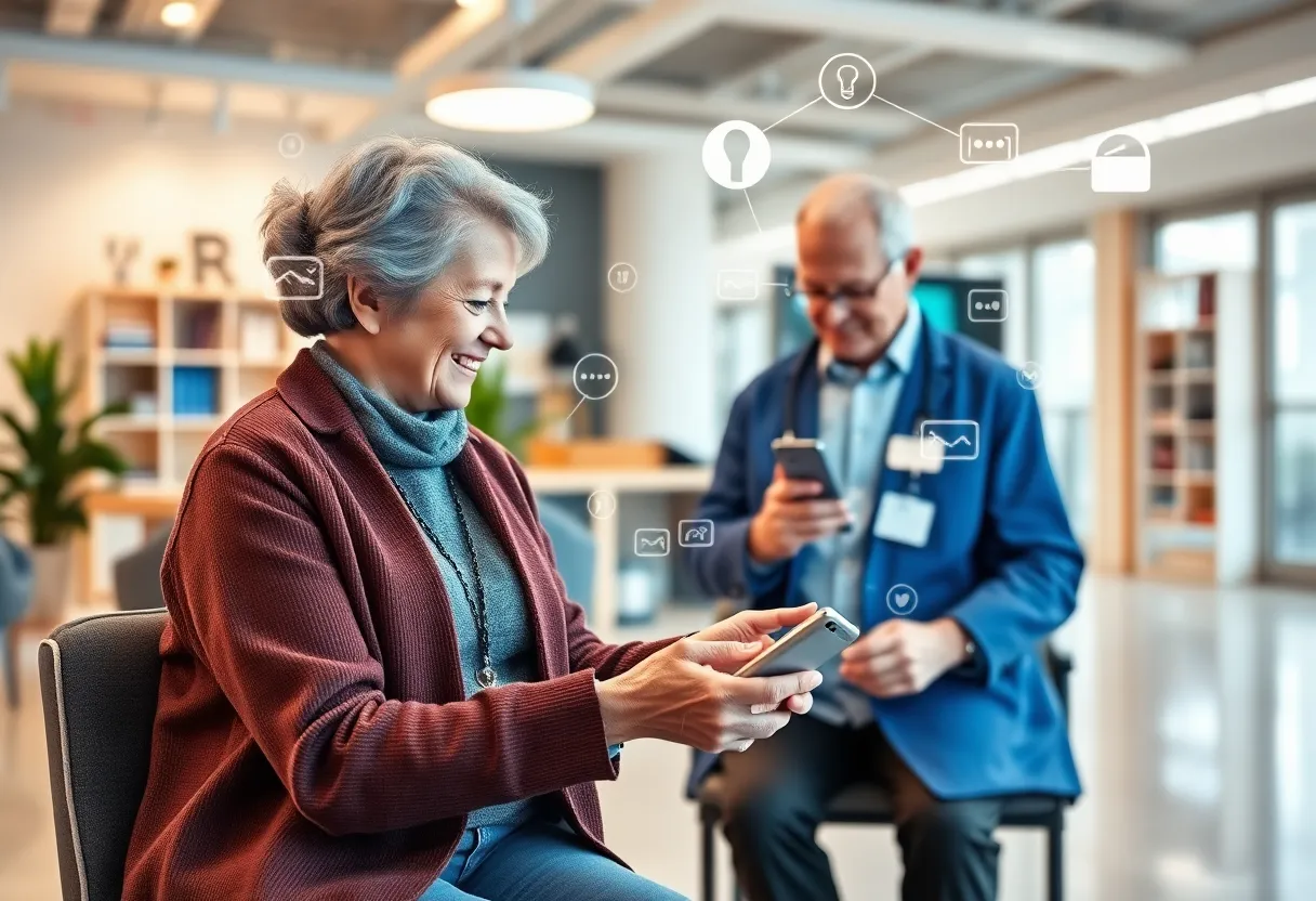 Blooming Health AI platform concept for seniors
