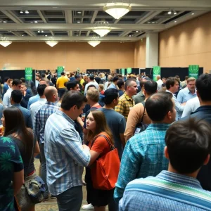 Attendees networking at the Cannabis Means Business Conference