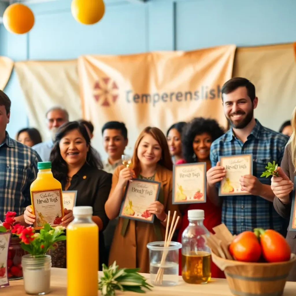 Event honoring small business owners with awards and recognition.