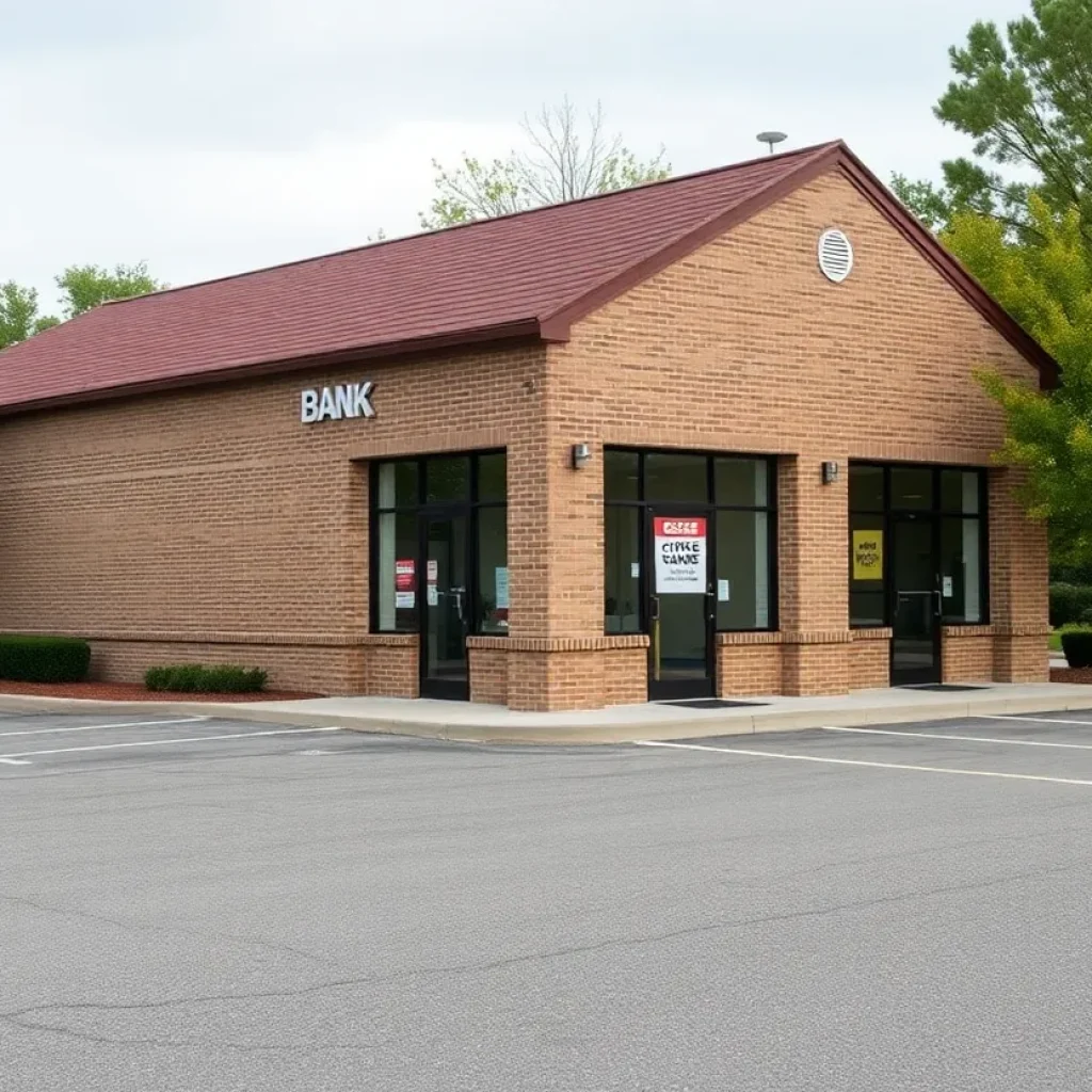 Image of a closed TD Bank branch during a sunny day
