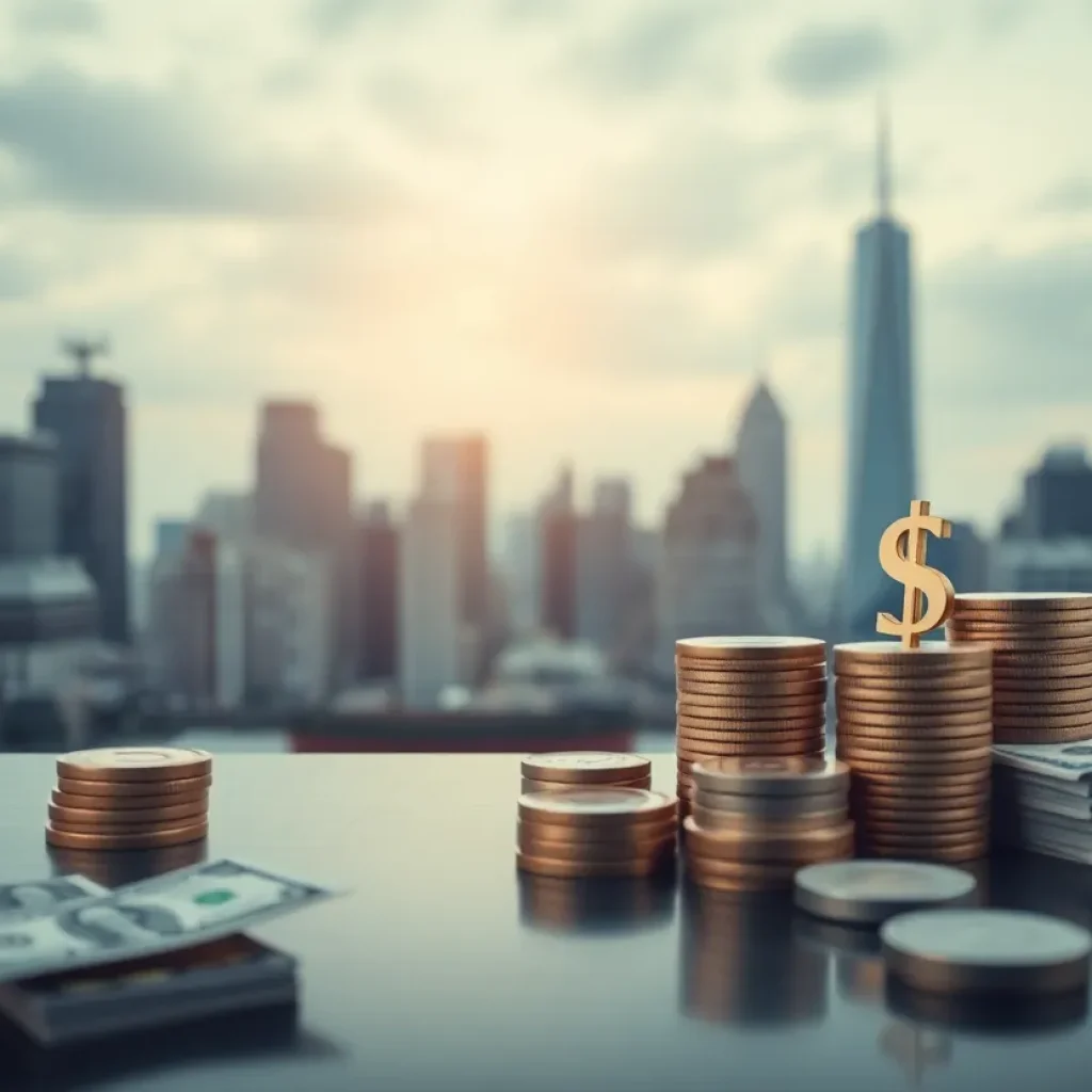 Abstract illustration of corporate finance and executive compensation.
