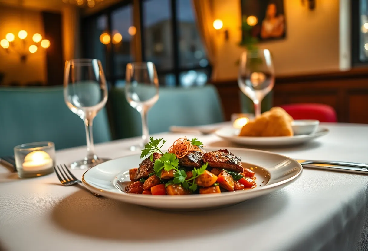 Cozy dining atmosphere at Fedora restaurant