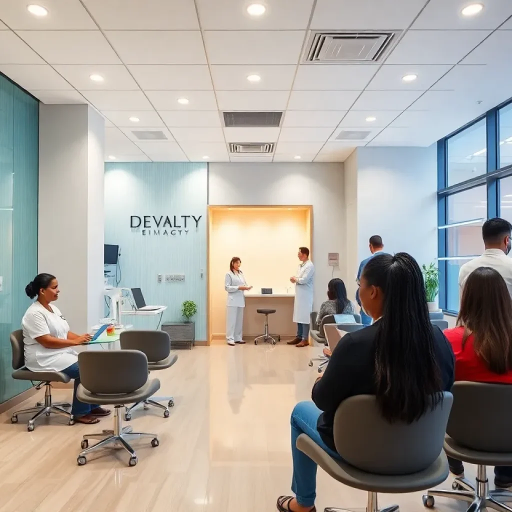 Interior view of Gotham Health dermatology clinic showing treatment areas