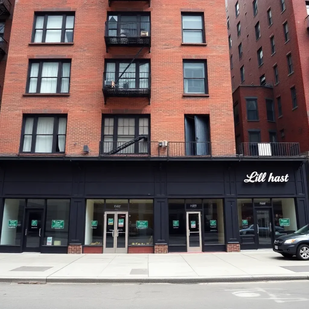Exterior view of a mixed-use building in NYC's Meatpacking District