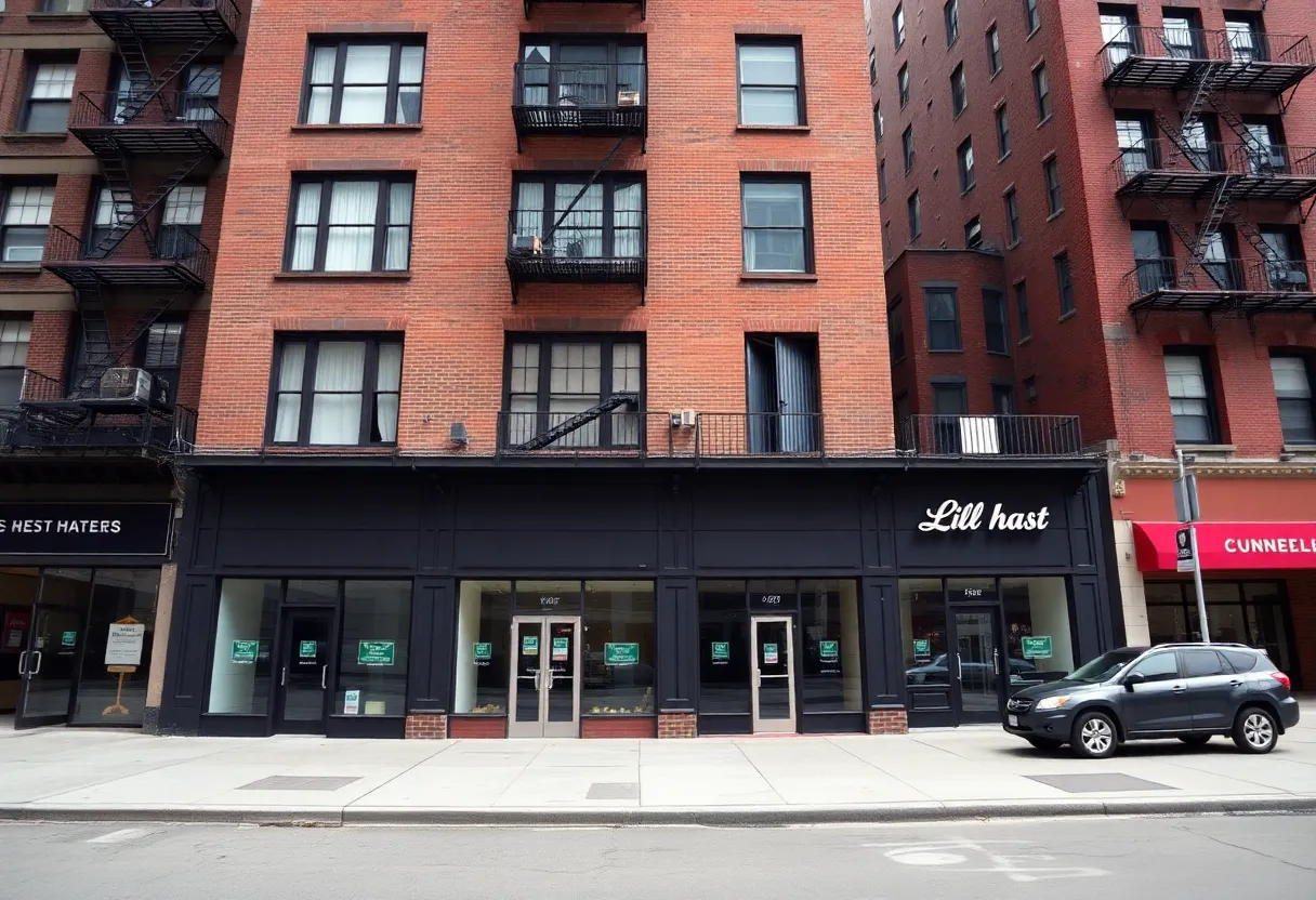 Exterior view of a mixed-use building in NYC's Meatpacking District