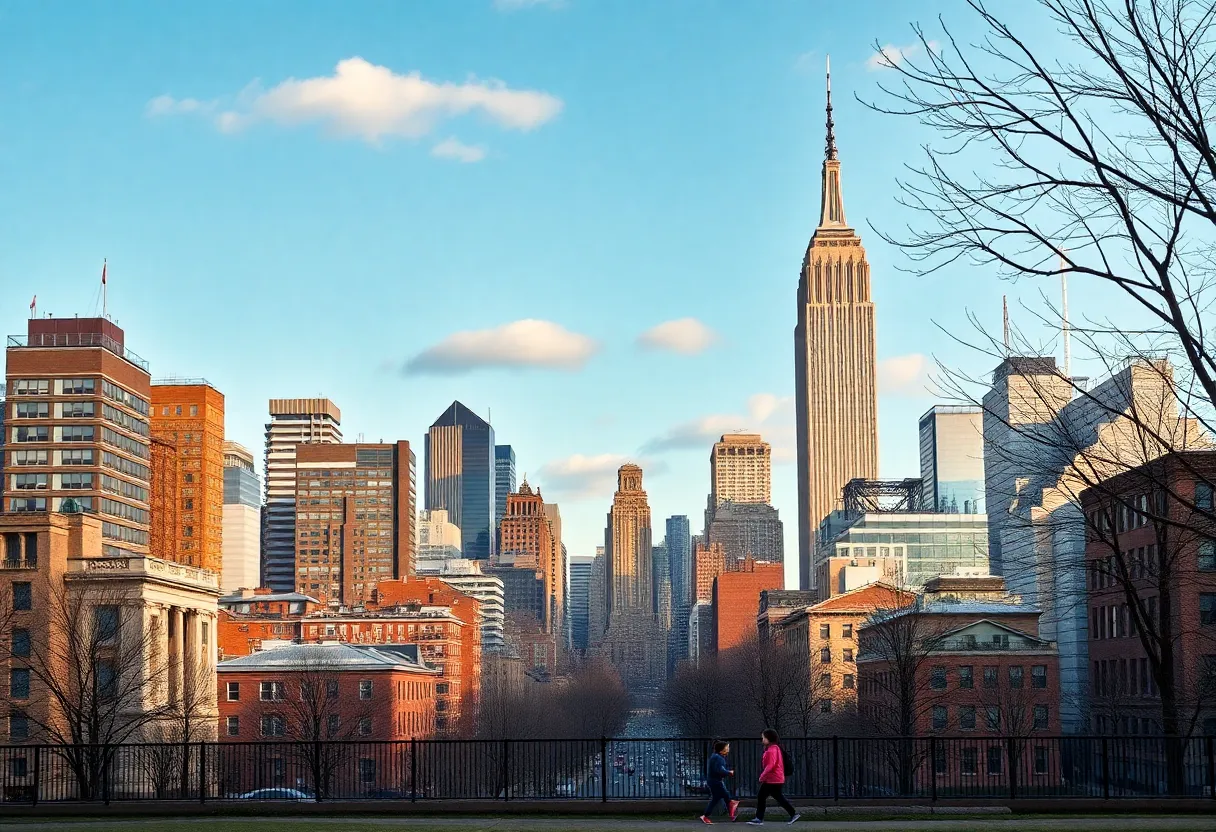 New York City skyline illustrating education and economic reforms
