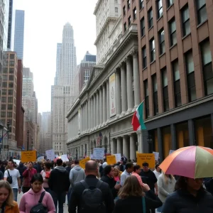 Dynamic New York City depicting community and reform