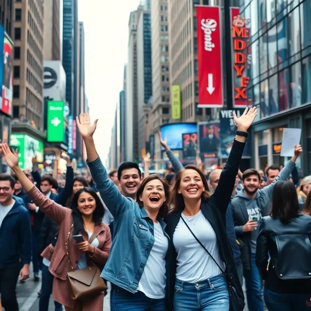 Celebration in New York City showcasing community spirit and unity.