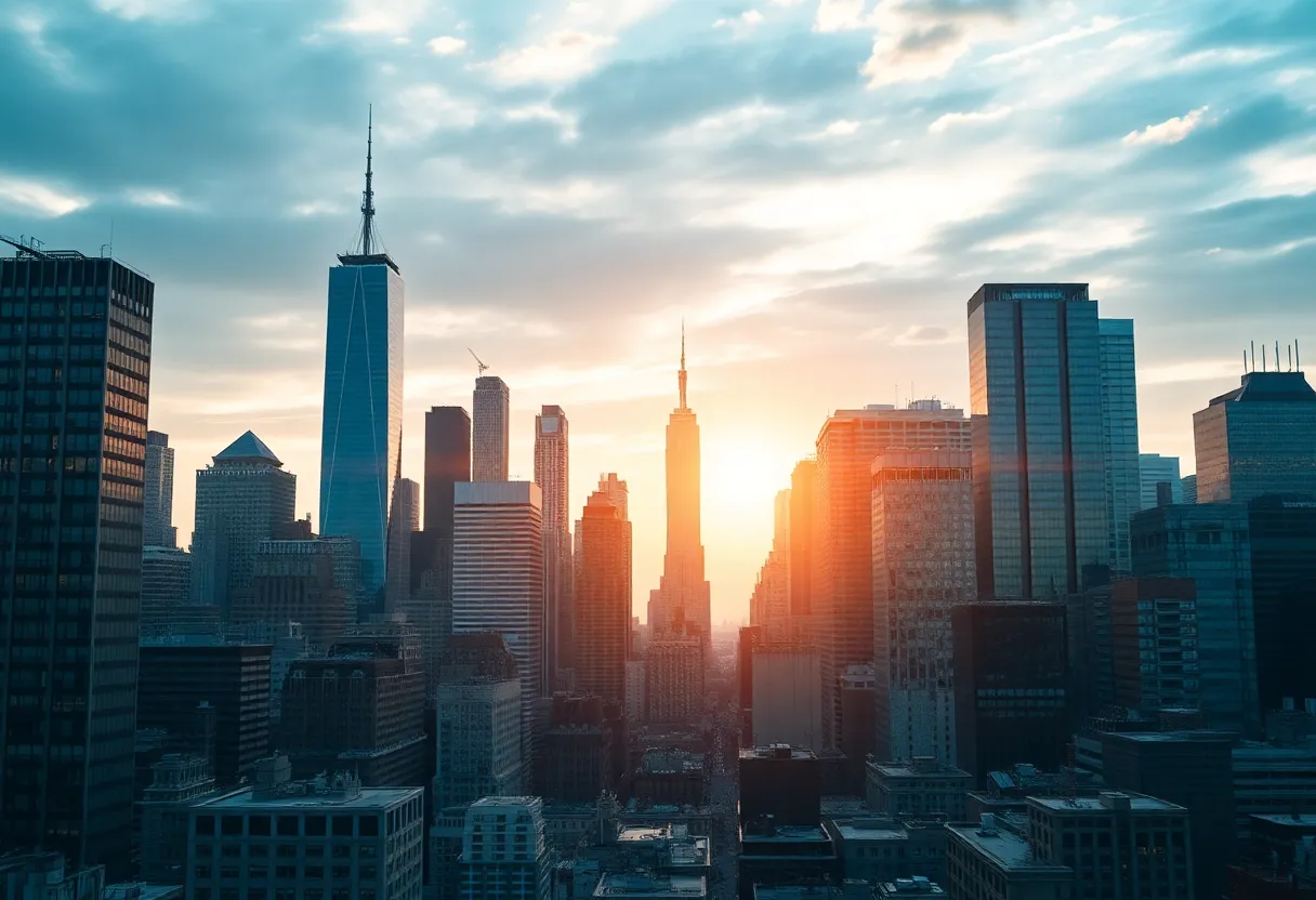 A view of New York City skyline representing financial stability and economic growth.