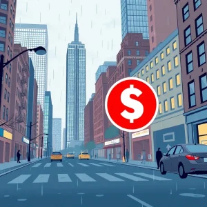Illustration of New York's financial recovery efforts using reserve funds.