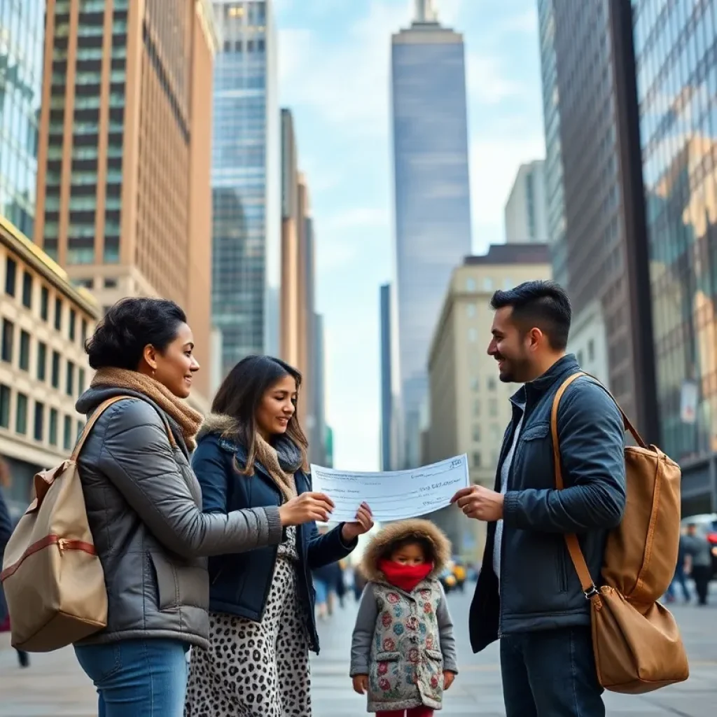 Families in New York receiving inflation relief checks