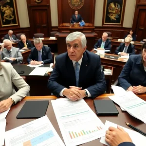 Lawmakers in session discussing Medicaid reforms