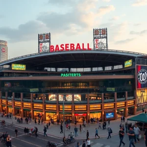 New York Mets stadium with community activities