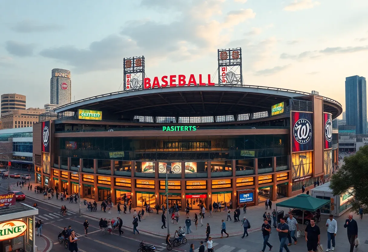 New York Mets stadium with community activities