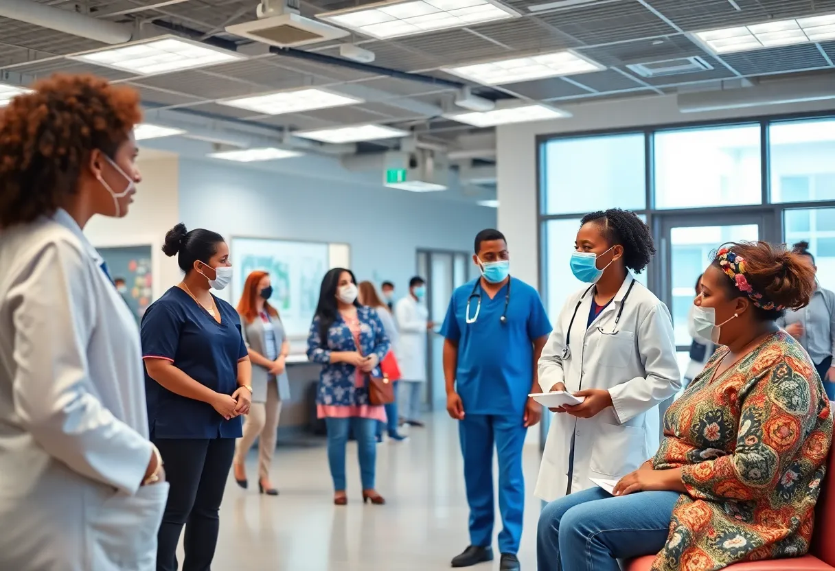 Healthcare providers at Northwell Health engaging with patients