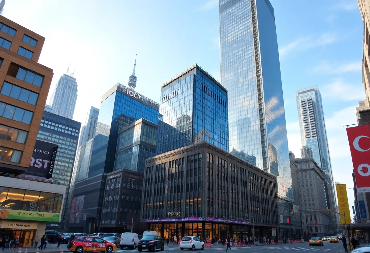 Skyline of New York City highlighting commercial real estate developments.