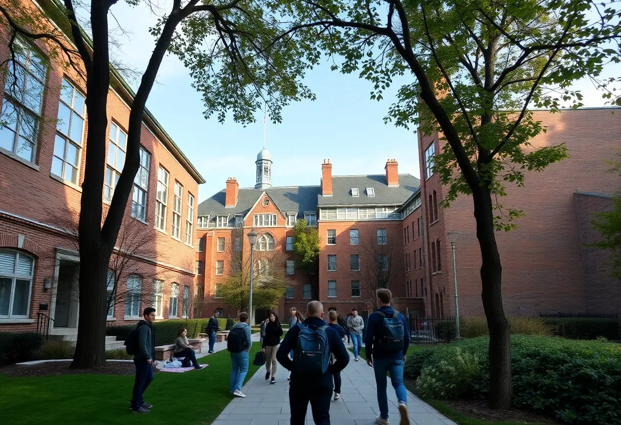 Private high school campus in New York City