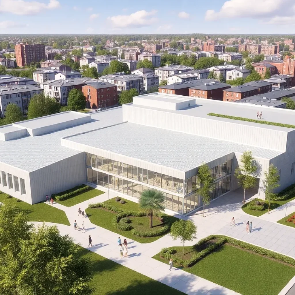 Conceptual rendering of the proposed new school in Staten Island