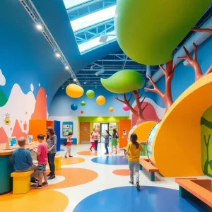 Exterior view of the Utica Children's Museum showcasing its colorful design