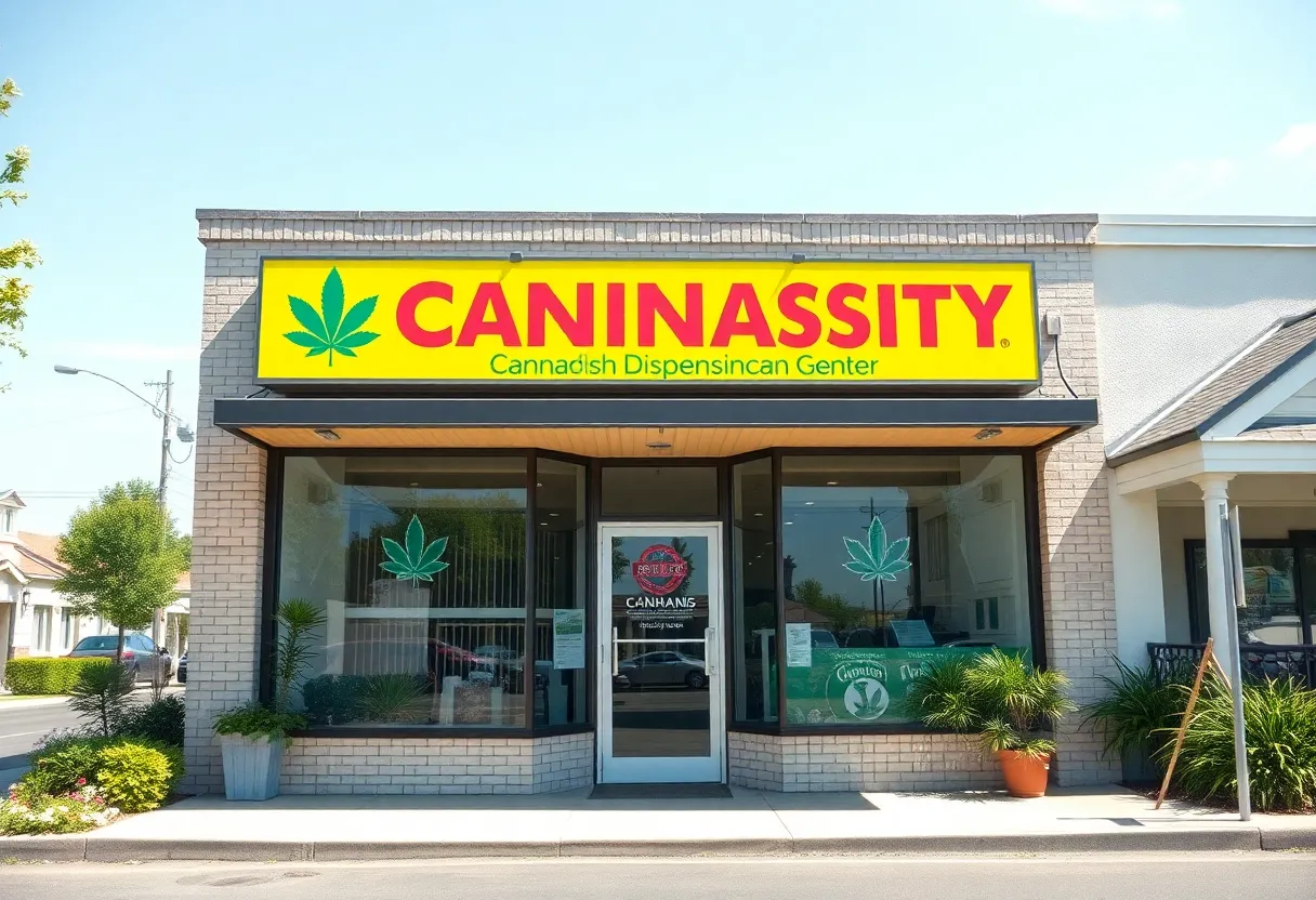 The storefront of 202 Cannabis Co., a licensed cannabis dispensary in Haverstraw.
