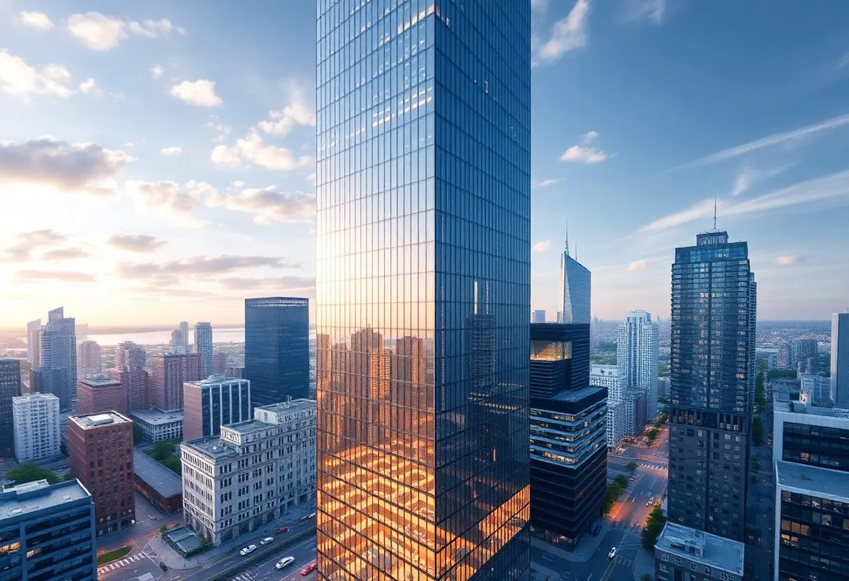 Rendering of the new office tower planned at 343 Madison Avenue, Manhattan