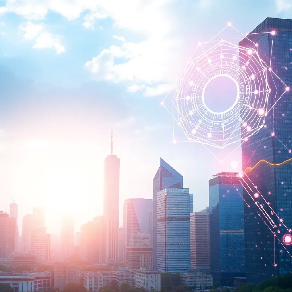 City skyline depicting AI's influence on New York's economy