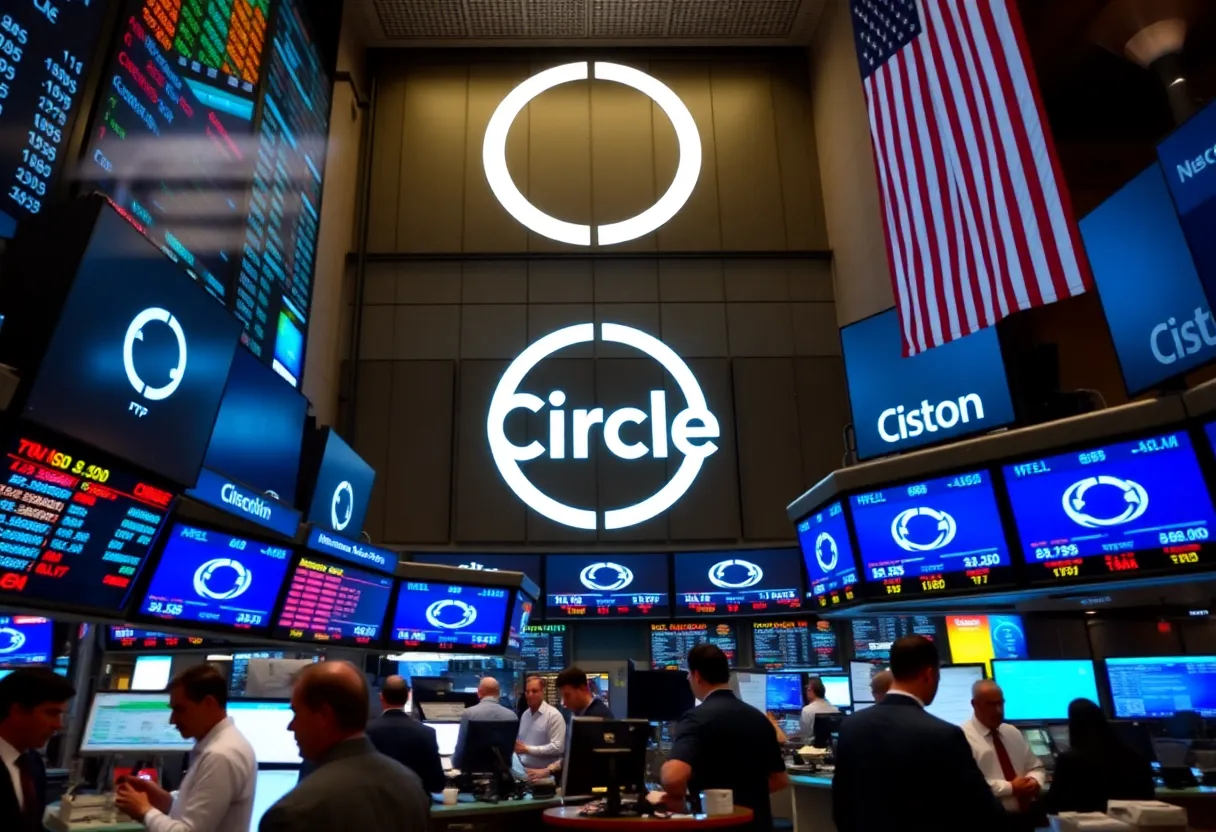 Opening day on the stock exchange featuring Circle Internet Group