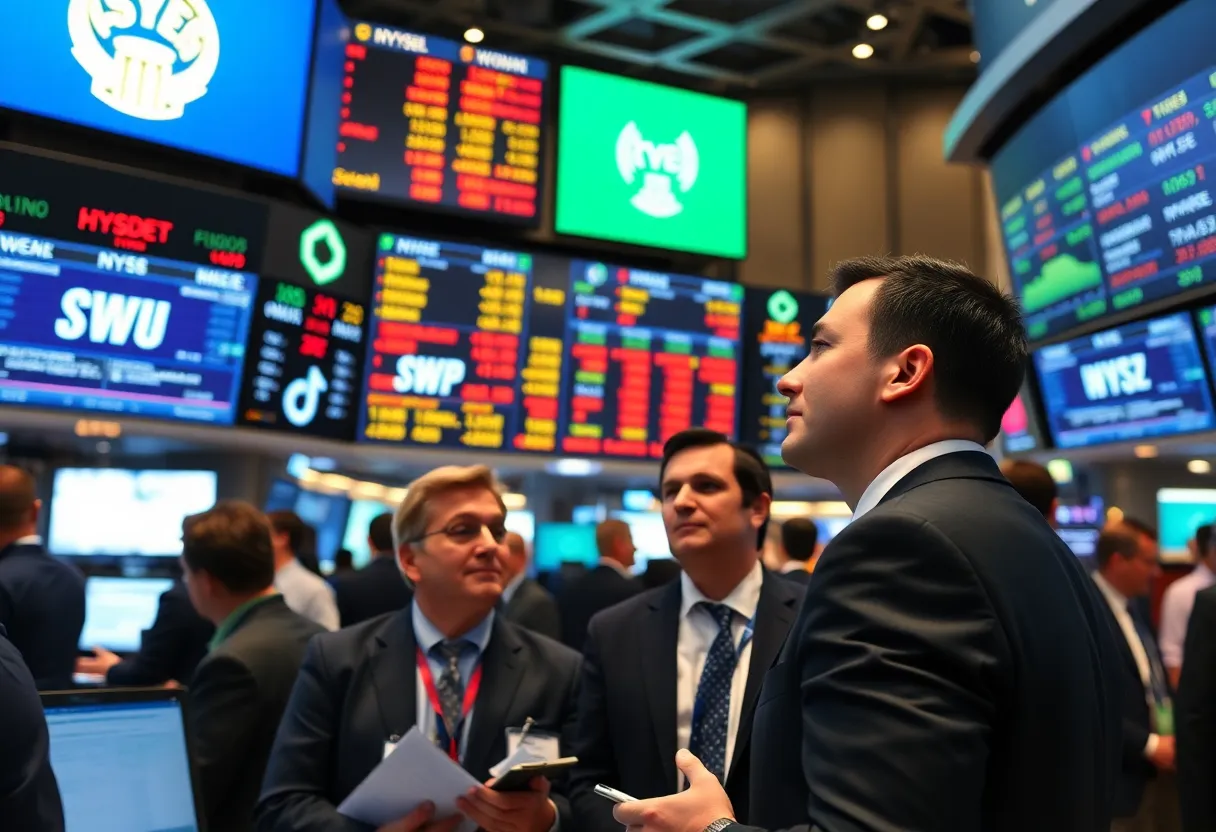 Trading activity at the stock exchange during Circle's IPO