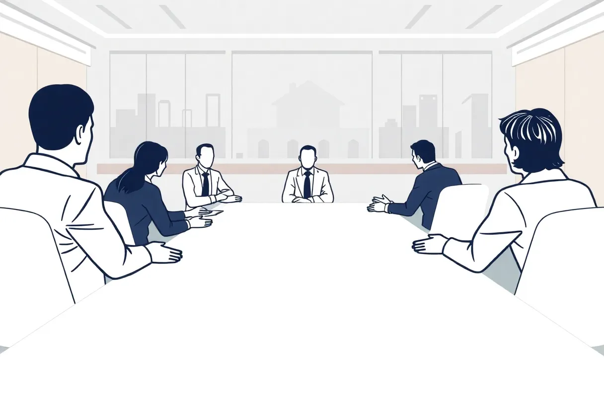 Meeting on executive pay at a bank
