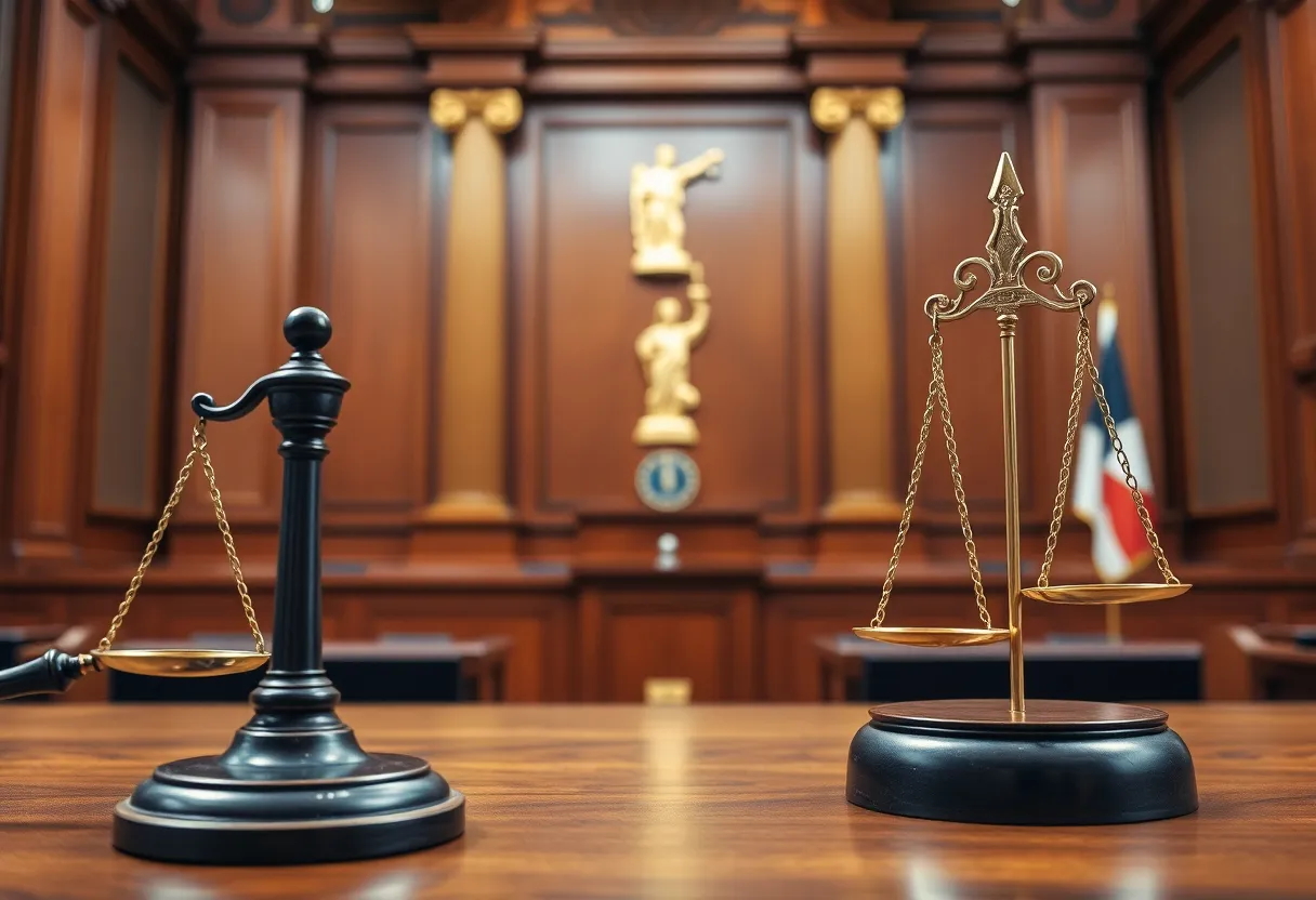 Courtroom Image depicting corporate governance and legal principles