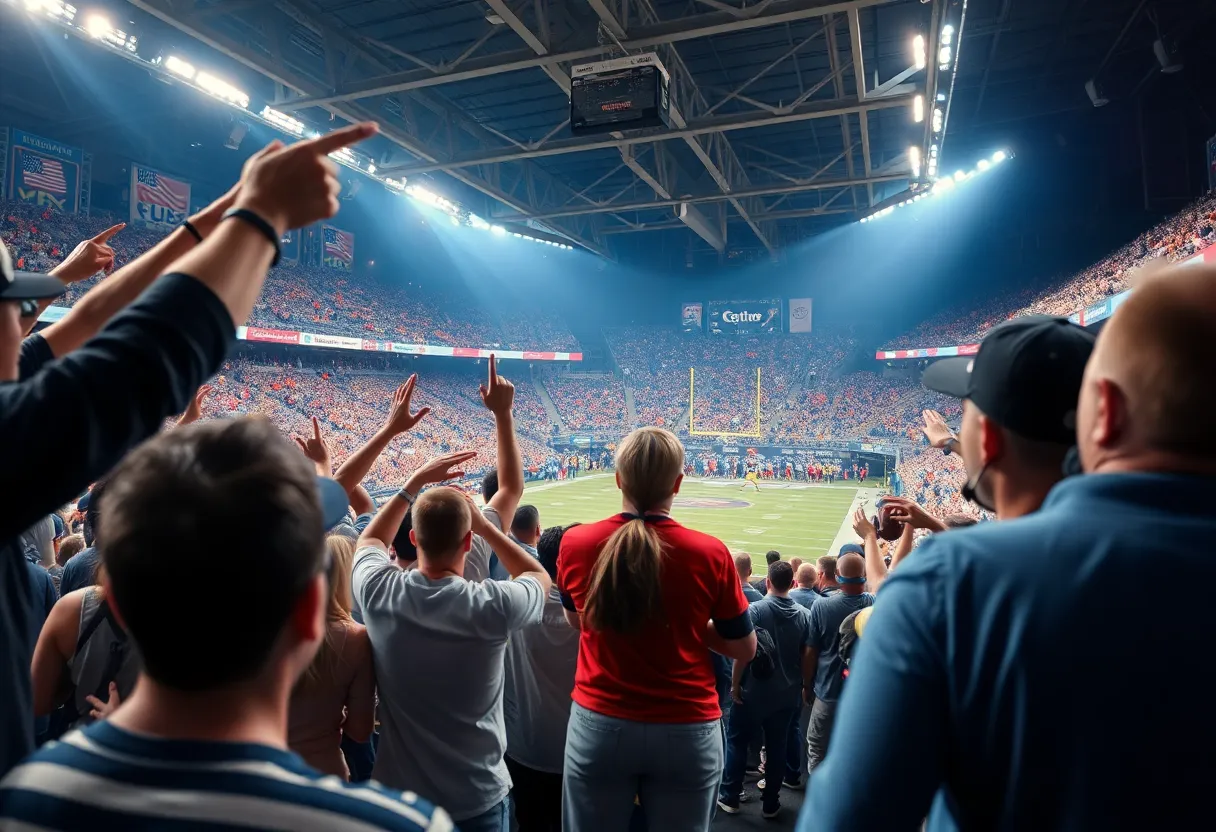 Fans and athletes participating in the Fanatics Games
