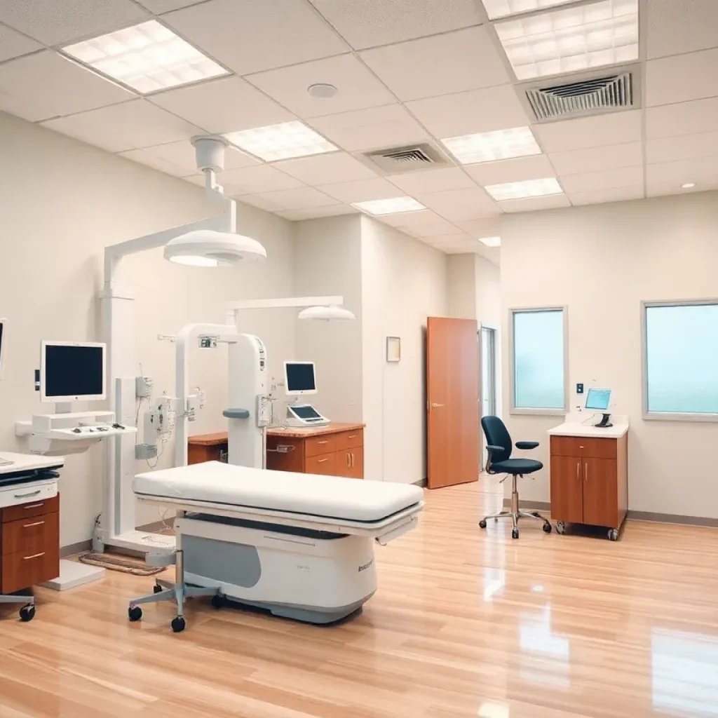 Interior view of the renovated Sports Medicine Institute at HSS