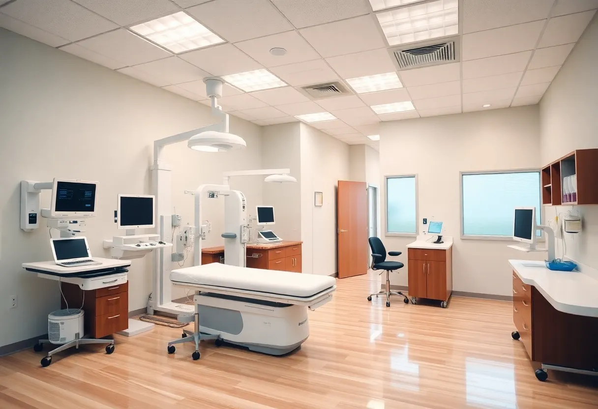 Interior view of the renovated Sports Medicine Institute at HSS