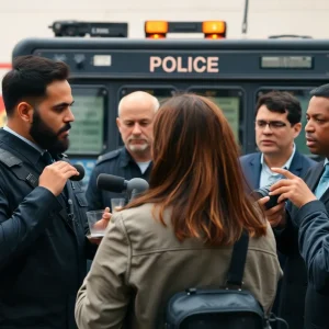 Journalists discussing police communication access