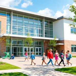 Exterior view of the Justice Sonia Sotomayor Community School in Yonkers