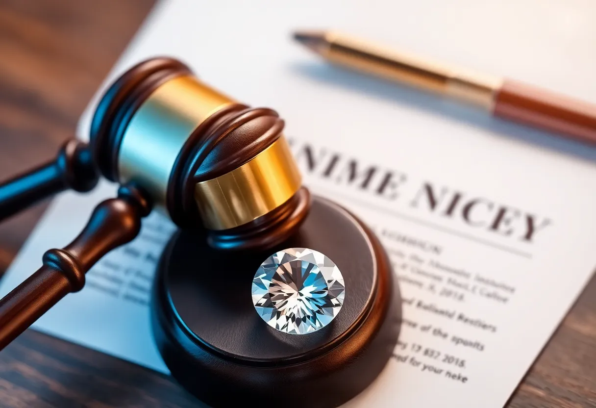 Gavel and insurance policy documents representing a court ruling on insurance claims.