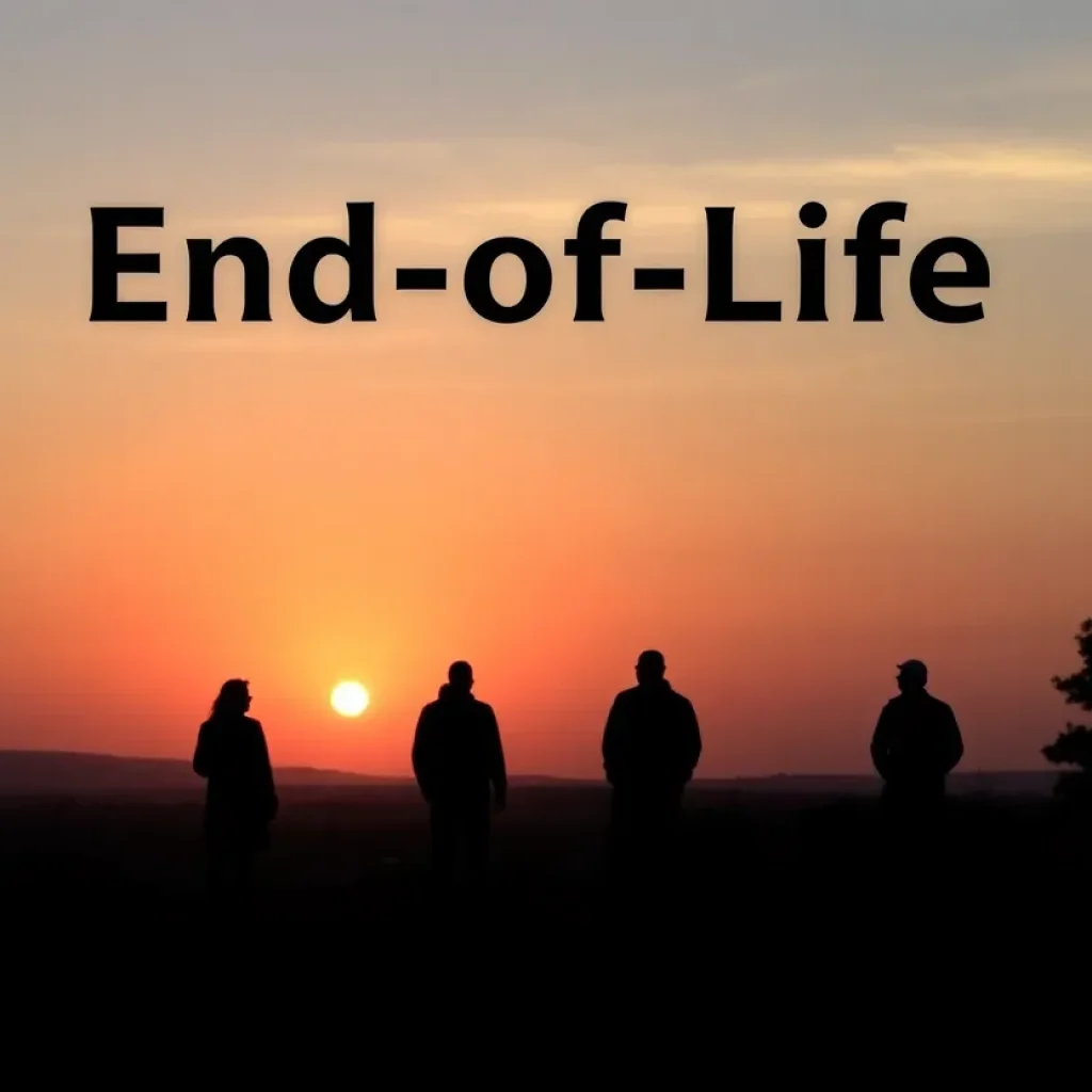 Serene sunset symbolizing end-of-life choices