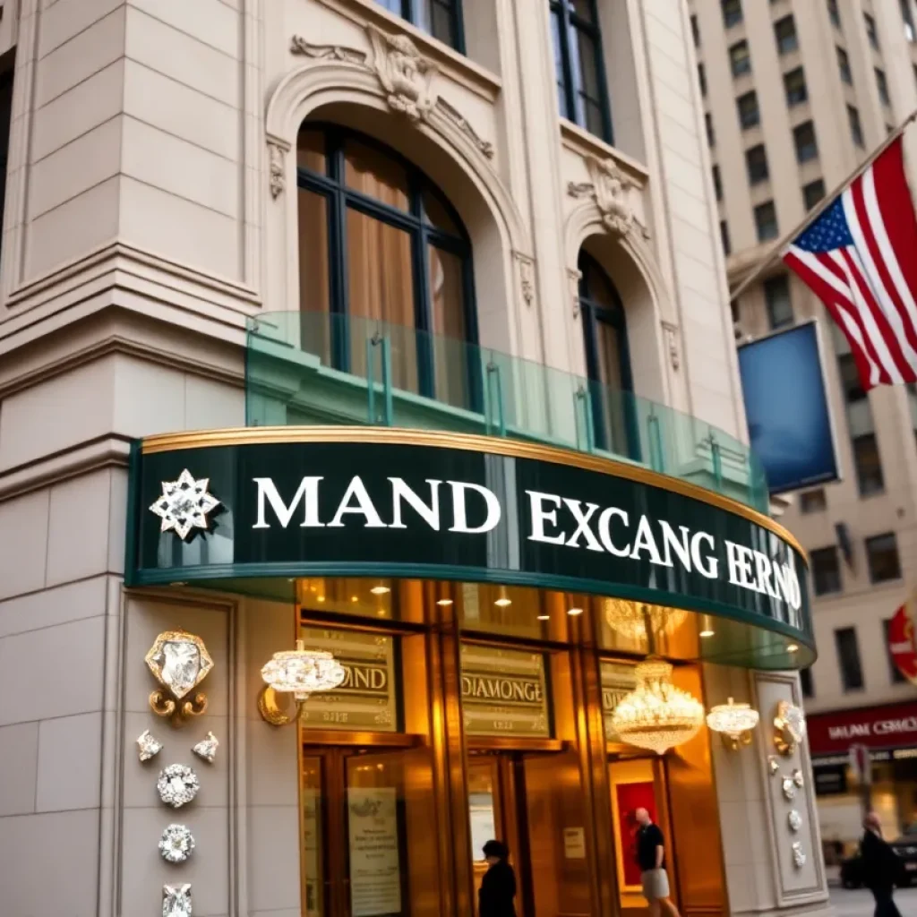 Exterior view of the Midtown Diamond Exchange in Manhattan