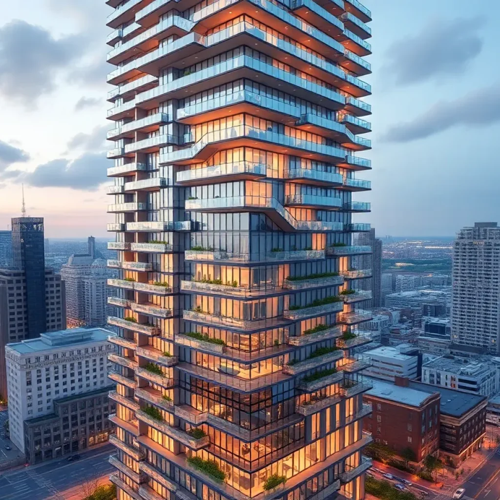 Conceptual design of a mixed-use tower in Midtown Manhattan