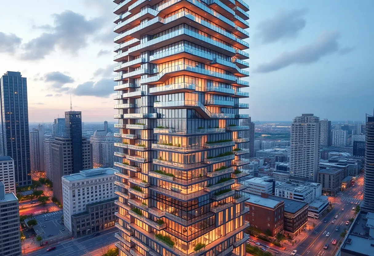 Conceptual design of a mixed-use tower in Midtown Manhattan