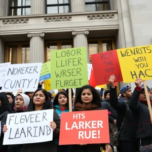 Labor advocates rallying for worker rights in New York