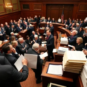 New York State Legislature debating budget