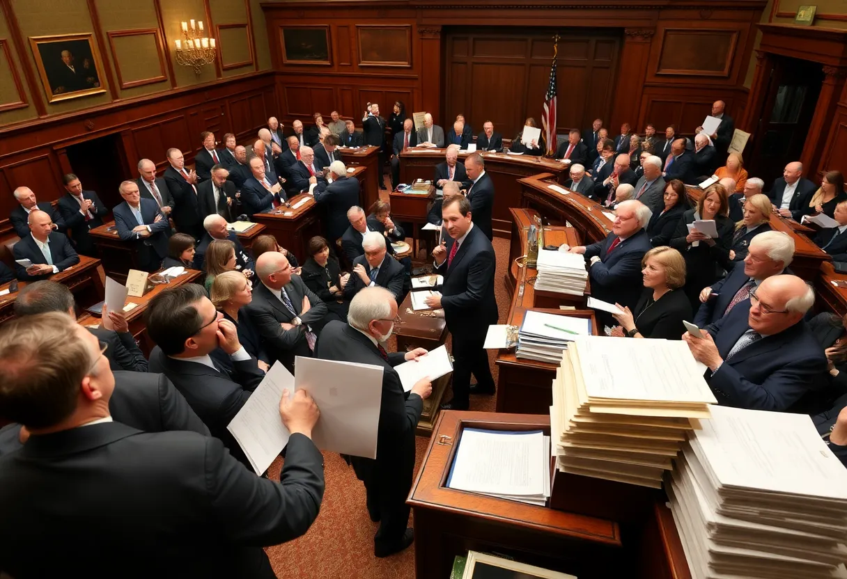 New York State Legislature debating budget