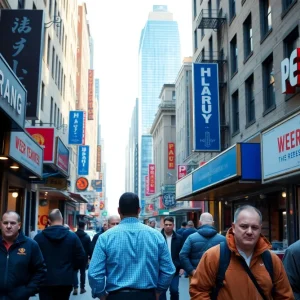 New York City business environment reflecting concerns