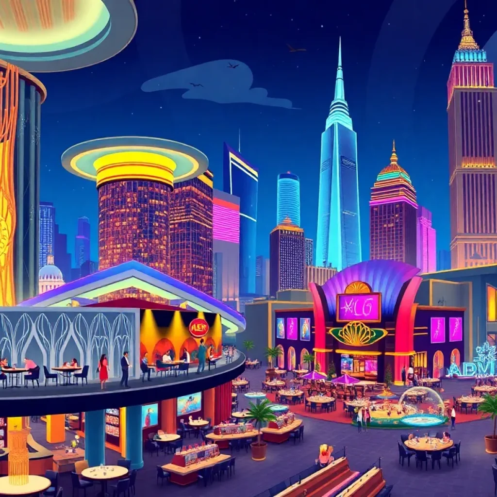 Illustration of the proposed casino complex in New York City