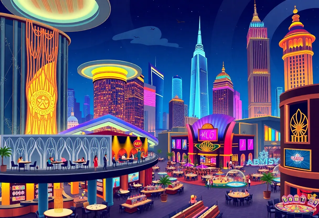Illustration of the proposed casino complex in New York City