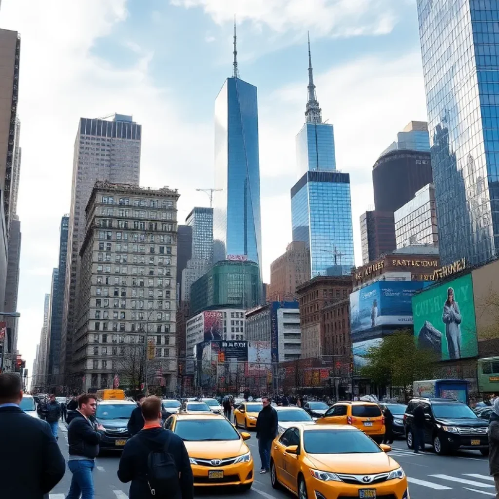 New York City skyline during a quiet moment with fewer tourists